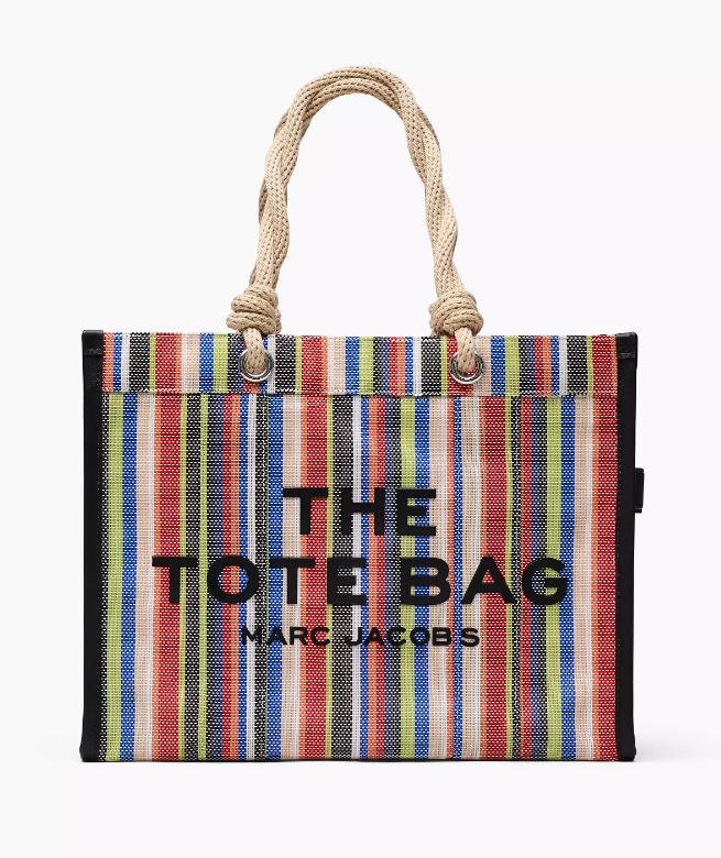 Tote grande Marc Jacobs malla a rayas